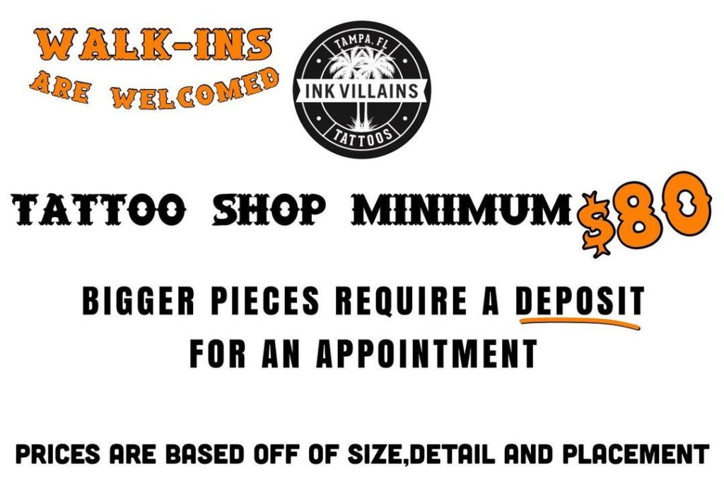 Ink Villains Tattoos 4941 E Broadway Ave Tampa FL Tattoos  Piercing   MapQuest